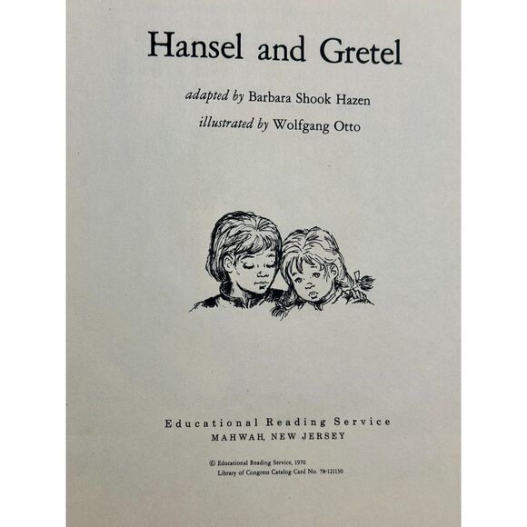 Vntg Hansel and Gretel Book & Record Barbara Shook Hazen 1970 Nostalgia Children - Picture 4 of 11
